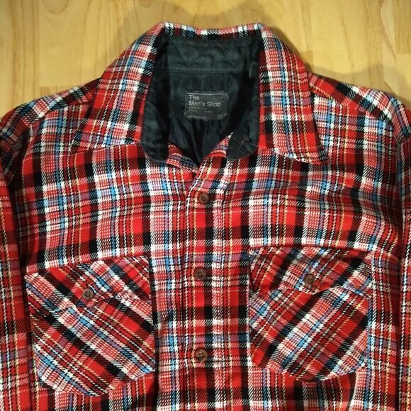 Vintage JC Penney Long Sleeve Flannel Button Shirt - Picture 1 of 8